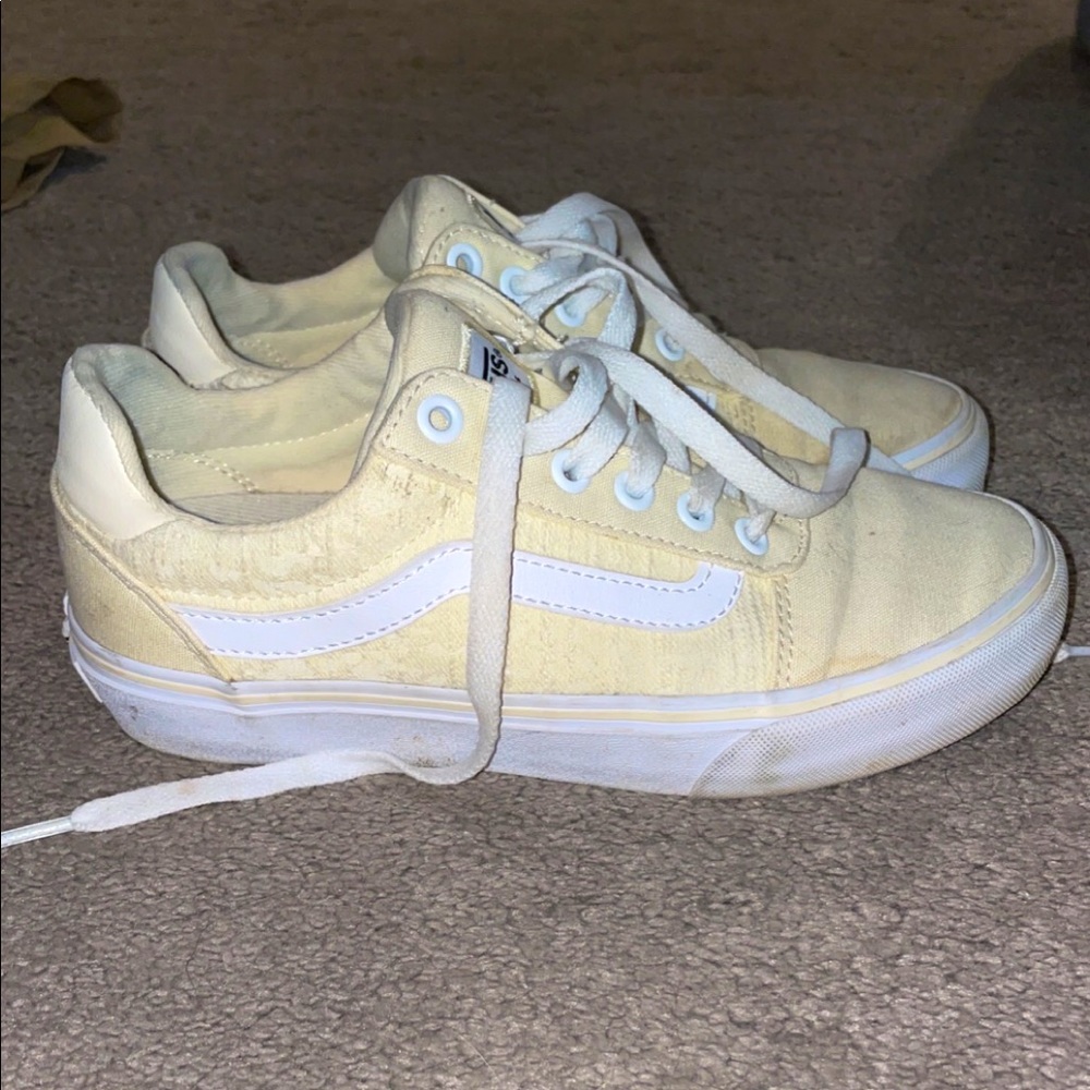 Pale yellow Vans